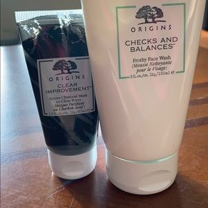 Origins cleanser & charcoal mask